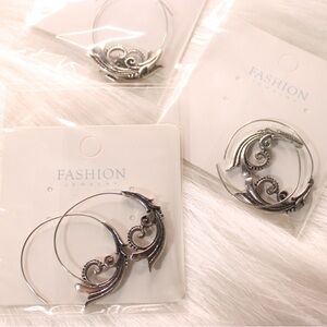 Elegant Silver Hoop Earrings